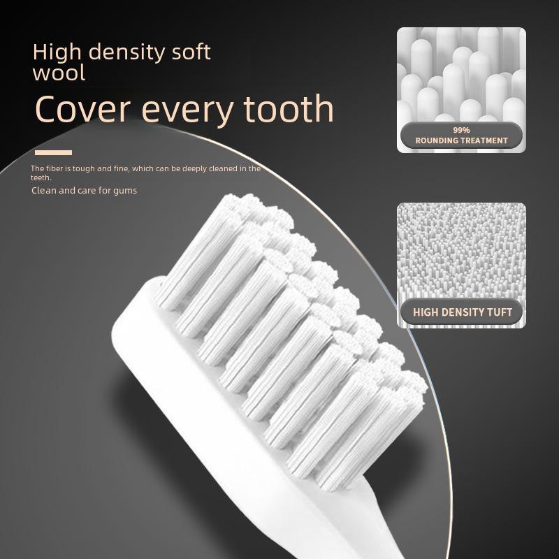 Набор электрических зубных щеток Jian: Аккумуляторные звуковые щетки для взрослых и пар, черные и белые - Бесплатная доставка