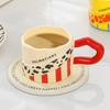 Creative Animal Texture Mug High Value Coffee Cup Design Sense Niche Ceramic Home Couple Water Cup Gift