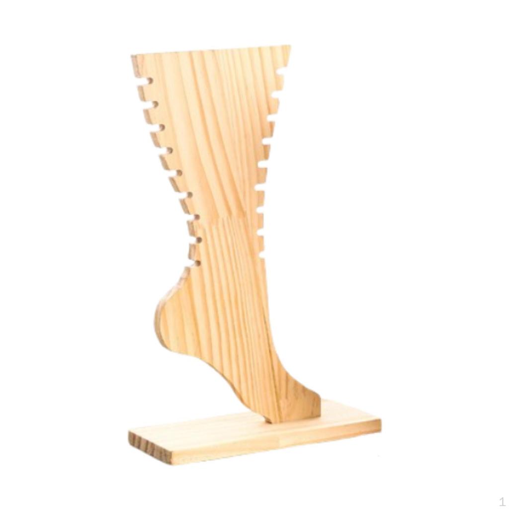 Подставка для ювелирных изделий в форме стопы, для хранения ножных браслетов, креативная деревянная доска для ожерелий