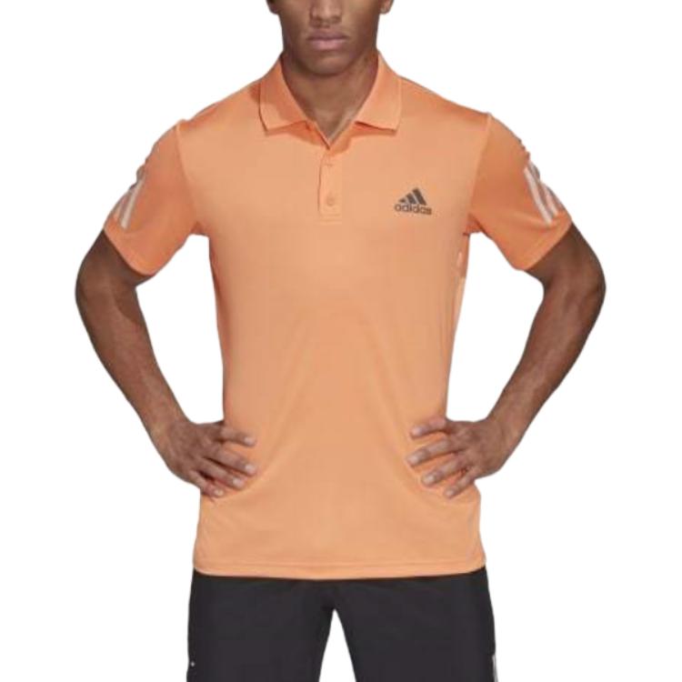 adidas Теннисная футболка с 3 полосками CLUB для мужчин Янтарный/Серый FK6967