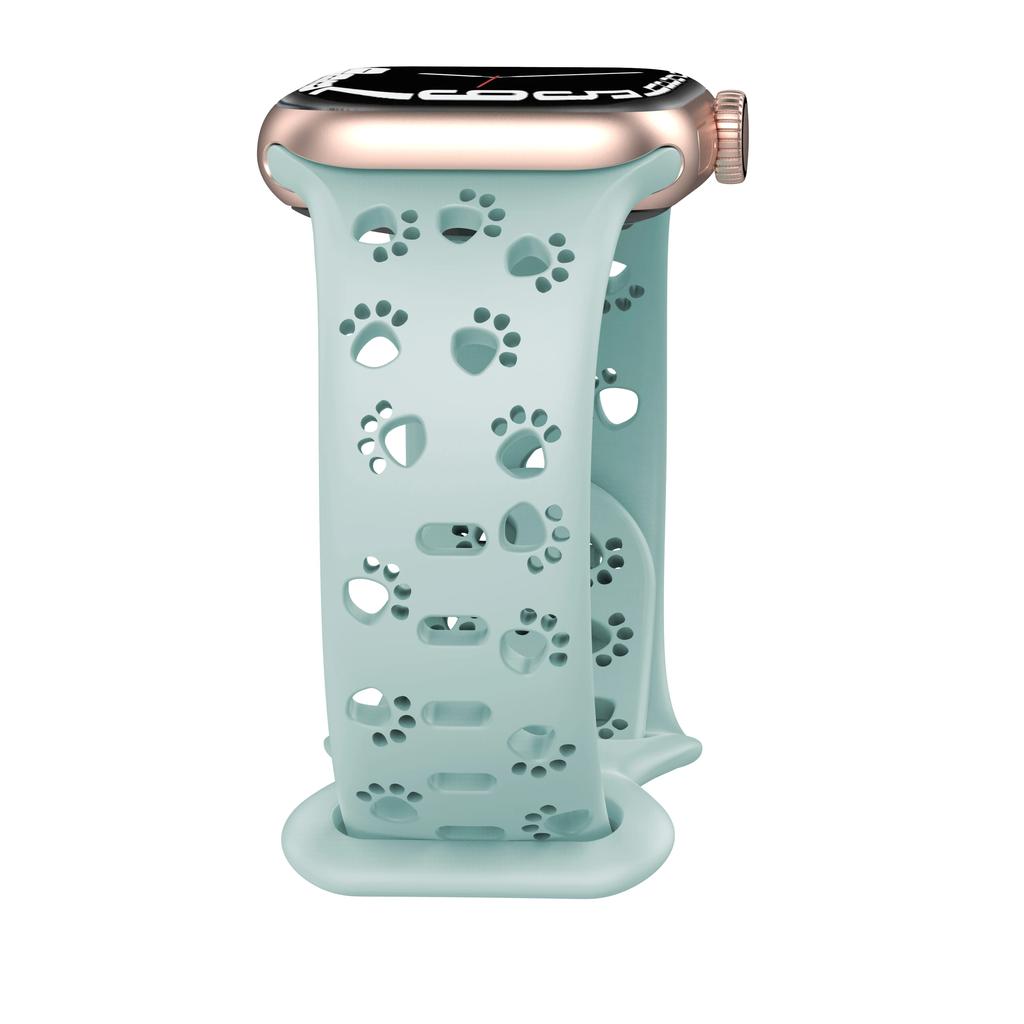 Классический силиконовый ремешок Dog Paw для Apple Watch Band 44 мм 40 мм Correa 38 42 мм браслет iwatch Series ultra 8 7 SE 6 5 4 3 49 мм 45 мм 41 мм