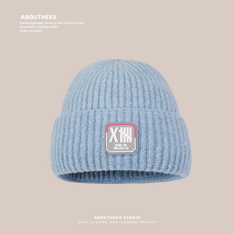Hats for Women Warm Knitted Hats Korean Style Fashionable and Versatile Student Outdoor Cold Wool Hats Japanese Cold Hats Men