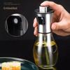 2 шт., распылитель для масла для барбекю из нержавеющей стали, бытовой дозатор для оливкового масла, кухонная бутылка для пищевого масла, стеклянный горшок для контроля масла, уменьшающий жирность