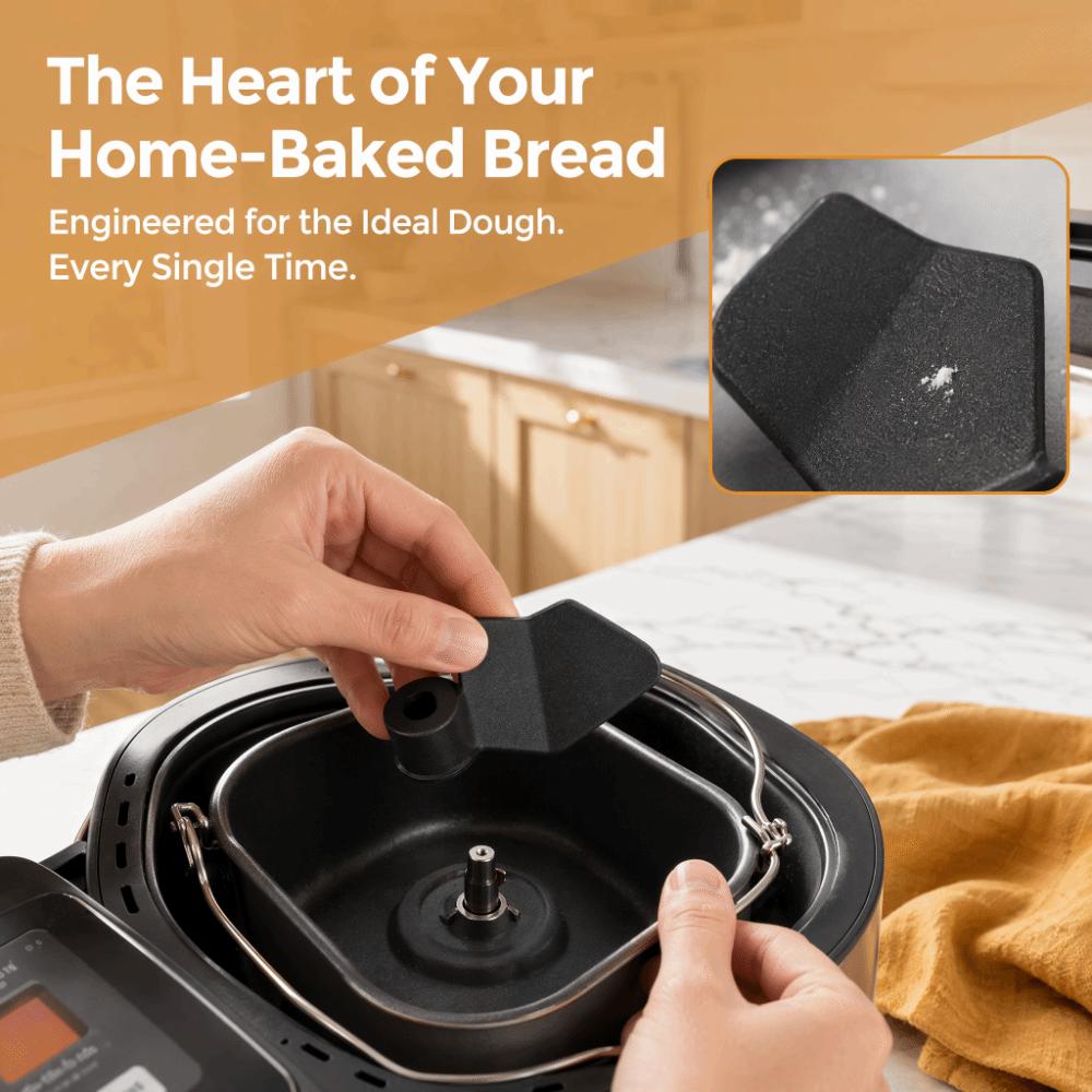 Black Breadmaker Mixing Blade Aluminum Alloy Bread Maker Kneading Paddle Breadmaking Baking