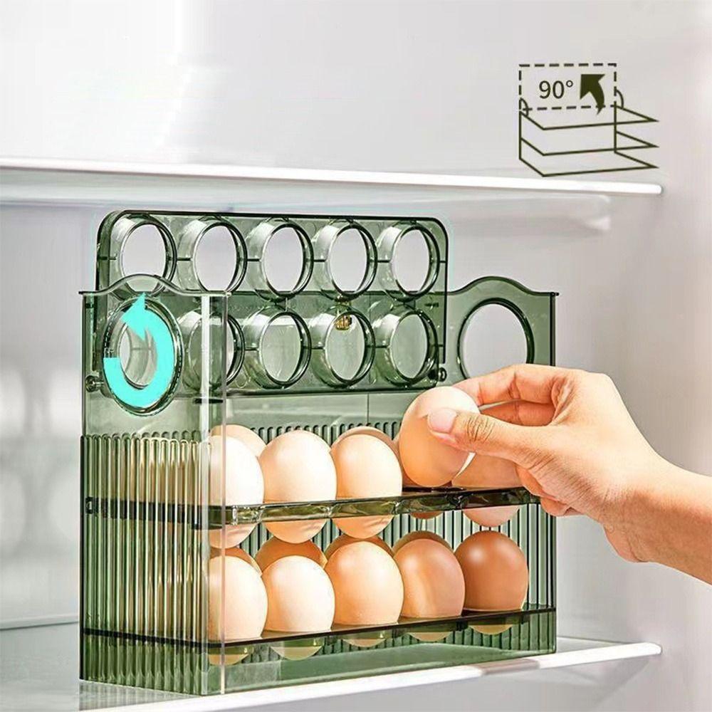 Placstic Egg Tray 30 Grid Egg Organiser New Egg Dispenser for Kitchen Storage