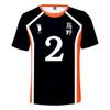 Summer New Hinata Shoyo Shadow Mountain Tobio T-shirt Cosplay Costume Karasuno Club Volleyball Adult Men Kids Top 2021 Anime