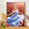 Disney Diamond Art Painting Kit 5D Cinderella Rose Diamond Dot Art Kit Home Wall Decor