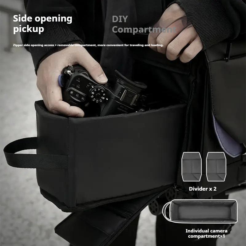 Трендовая крутая наплечная сумка-кроссбоди для камеры, высококачественная сумка для микрозеркальной камеры, водонепроницаемая профессиональная сумка для фотографии
