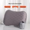 Компактная надувная подушка для поддержки шеи и поясницы для путешествий, офиса и дома
