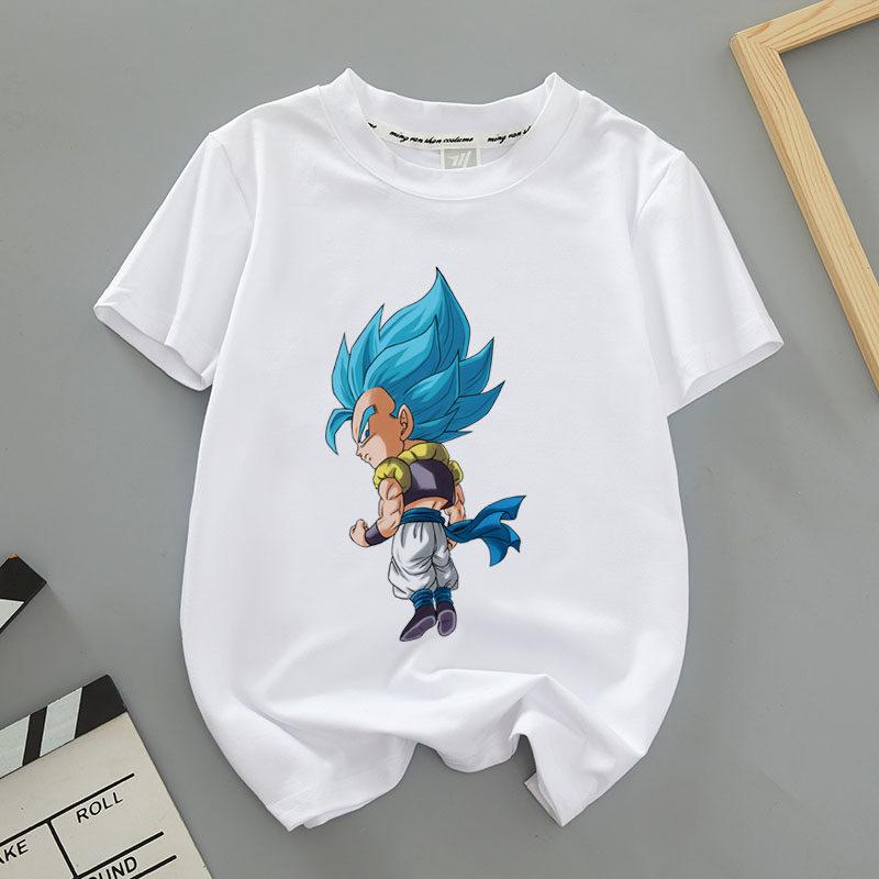 Seven Dragon Ball Shortsleeved Tshirt  Male Super Saiyan Goku Beegita  Childrens  Adults Summer HalfSleeve Shirt