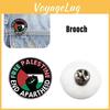 Free Palestine Pin Brooch Decorative And Sturdy Metal Alloy Badge Accessory
