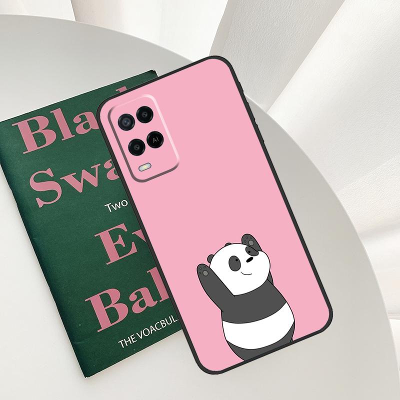 Милый Чехол-Панда Для Oppo A15 A16 A17 A52 A72 A76 A96 A54 A74 A94 A54S A57S A58 A78 A98 A57 A77 Чехол
