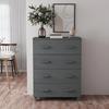 VidaXL Buffet HAMAR Dark Grey 79x40x103.5 Cm Solid Pine Wood 340426