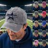 Unisex Rugby Graphic Print Baseball Distressed Casual Hat for Rugby Fans
