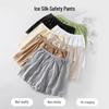 Женские защитные шорты Ice Silk: Свободный, Защита от солнца, Летний тонкий стиль, Большой размер, Одежда для улицы, Базовый слой.