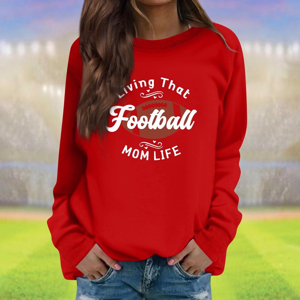 Женская модная повседневная толстовка с длинным рукавом и круглым вырезом с принтом