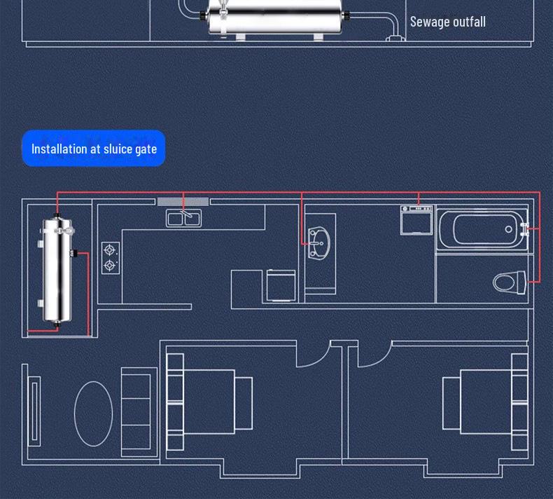 Ультрафильтрационный очиститель воды из нержавеющей стали для всего дома, для водопровода, скважины и использования на открытом воздухе