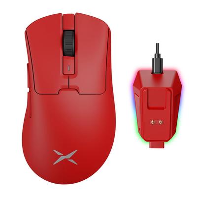Игровая мышь DELUX M900PRO 8000 Гц Опрос 63 г Для Большой Сенсор PAW3395 Переключатели Huano Pink Магнитная Зарядная База в Комплекте Беспроводная, Частота, Легкая,
