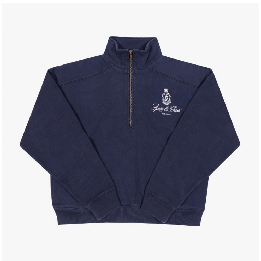 Спортивная   Женская толстовка на молнии до середины Dark Navy St073606231bl106
