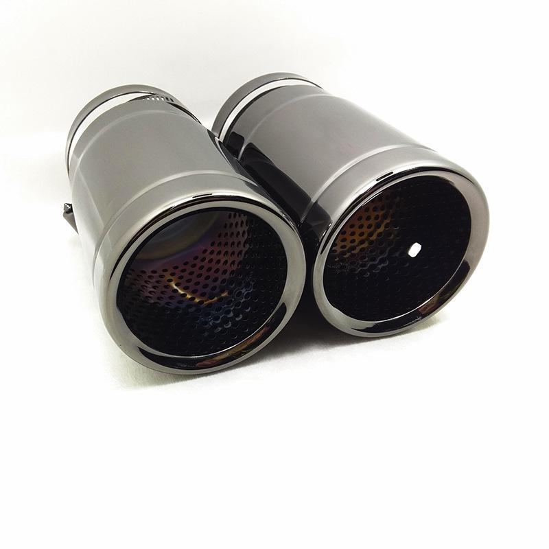 Нержавеющая сталь Титановый черный Насадка глушителя для Tiguan, A1A3, CC, A6L, Wrangler, CX3, CX4, CX5 и Yihu.