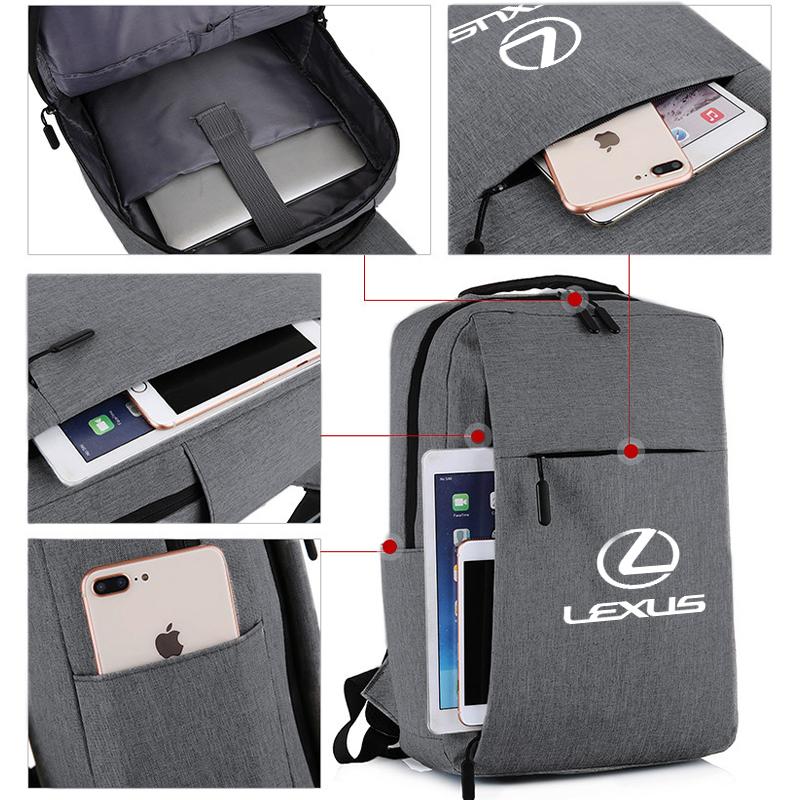 cqrjdx1 Car Men's Shoulder Bag Laptop Pouch Business Backpack Accessories For Lexus UX250h RX450h CT200h RX400h NX300h RX350 RX300 GX47