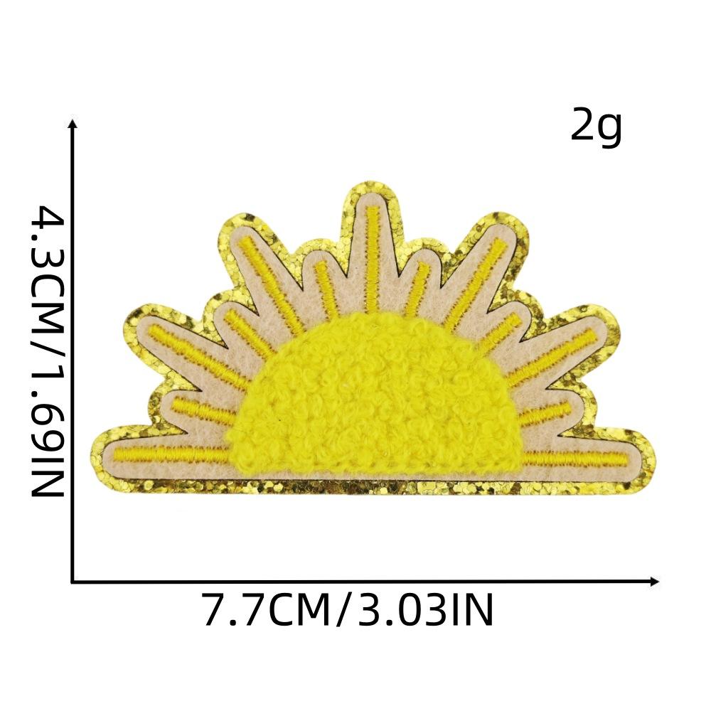 Пномпень Шенье Вышивка Наклейки Богемское Солнце Термонаклейки Аксессуары для одежды Наклейки из грубой ткани