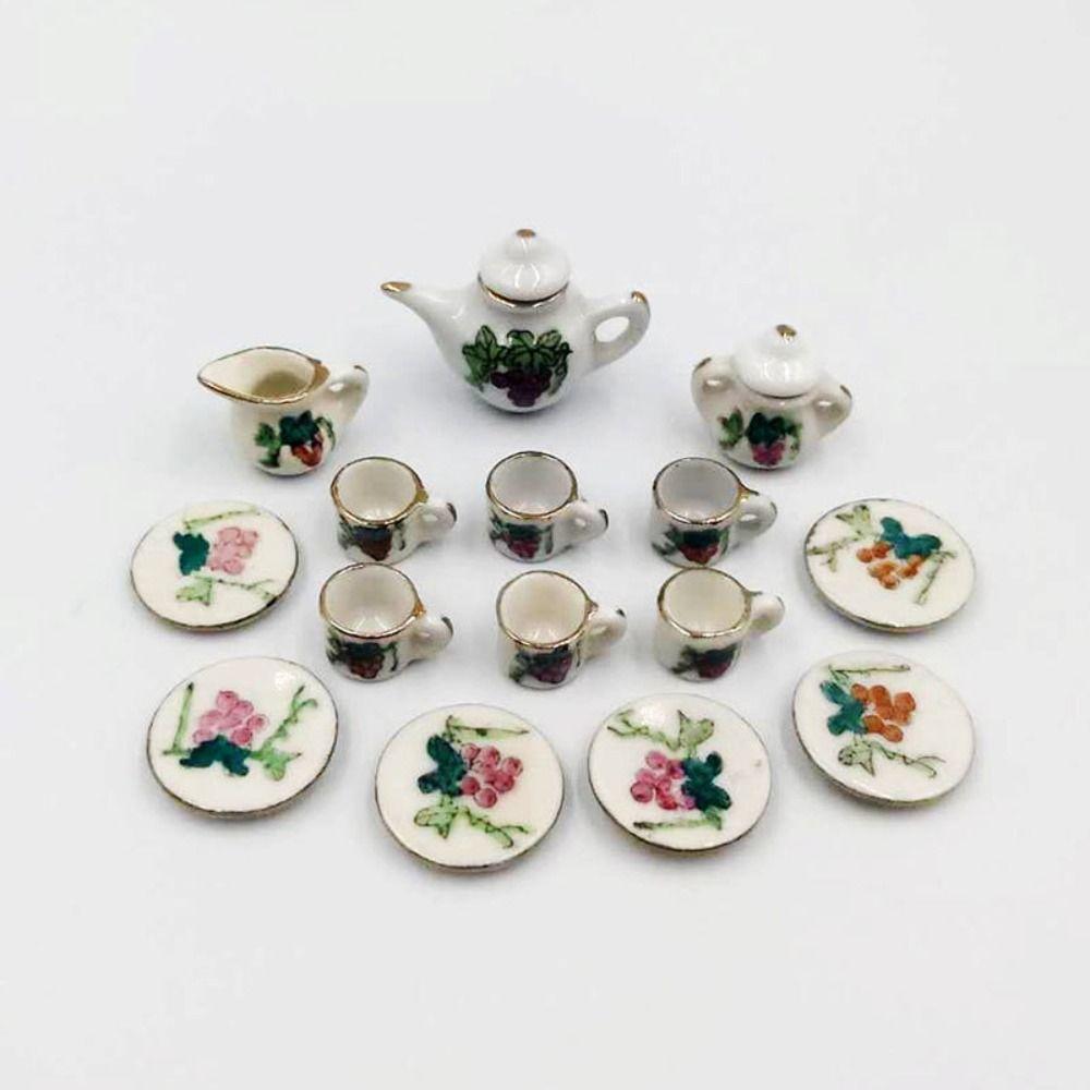 New Mini Doll House Accessories Ceramic 5 Styles Pocket Tea Set China Tea Cup for 1/6 BJD Doll/for 11.5" Doll/for Blythe Doll
