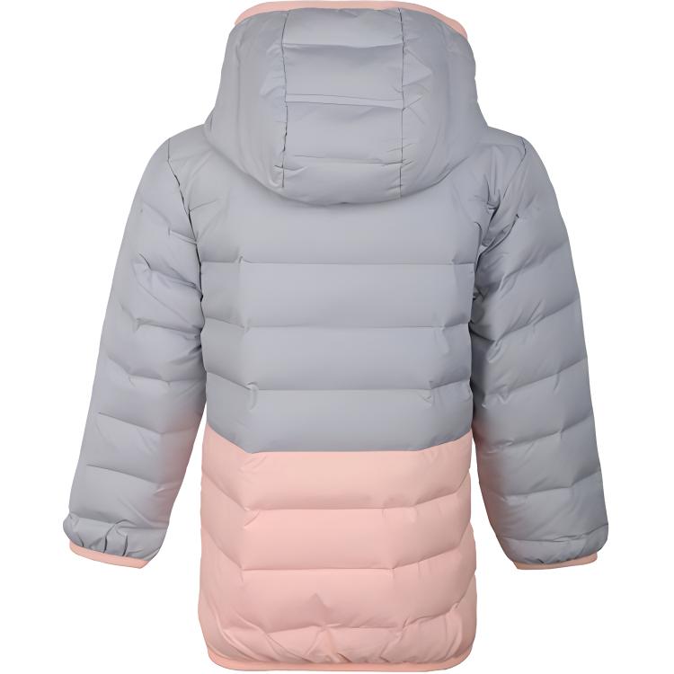 adidas Пуховая куртка LK J LT DOWN JK серого цвета для детей от 3 до 7 лет DM7126