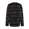 Women's Fashion Printed Valentine's Day Long Sleeved Knitted Cardigan Button Down Jacket