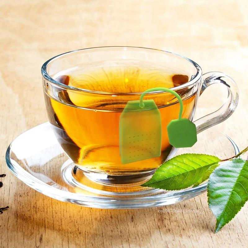 Food-grade Silicone Tea Bags Colorful Style Strainers Herbal Loose Tea Infusers Filters Scented Teaware Infusers Kitchen Tools