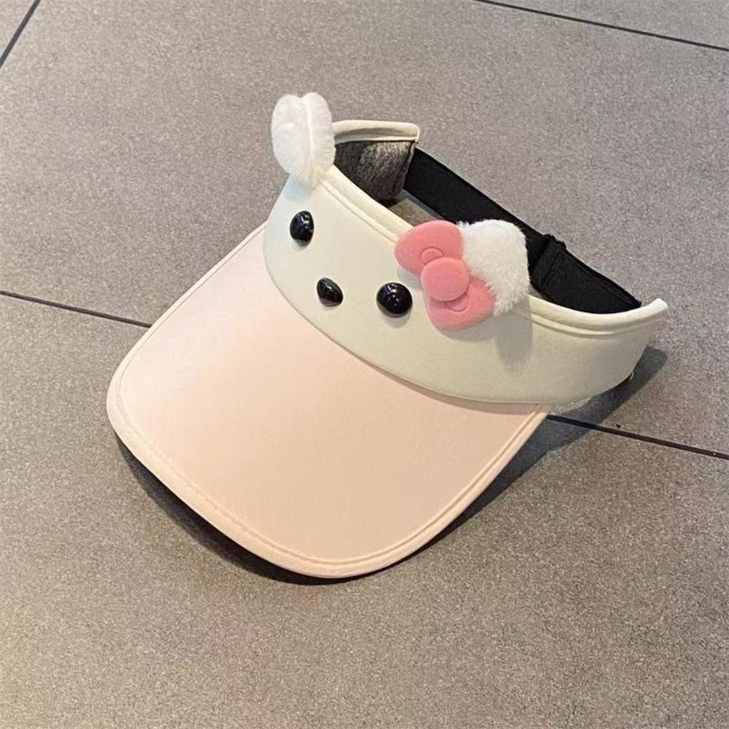 Летняя солнцезащитная шляпа для женщин - Милая и очаровательная уличная кепка-козырек с бантиком для езды на велосипеде