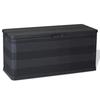 VidaXL Garden Storage Box Black 117x45x56 Cm