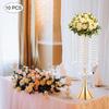 Luxurious Acrylic Crysta(21.9"/55.6cm H) 10Pcs Flower Stand Wedding Centerpieces On Floor