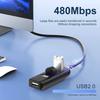 USB-хаб 4-в-1 USB 2.0 сплиттер USB док-станция 480 Мбит/с высокоскоростная передача OTG адаптер для ПК ноутбука Macbook Pro