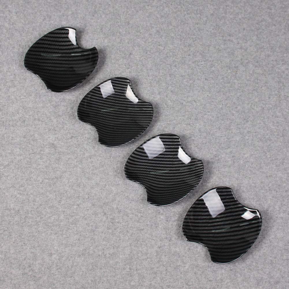 RUIQ Exterior Door Handle Protector Cover for Toyota New Raize 200 Prevents Doorknobs from Scratches by Specially Designed for Toyota Black Carbon