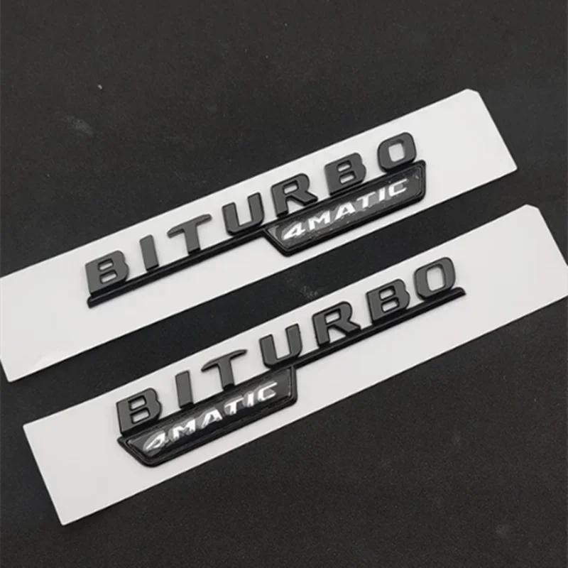 3D ABS Значок на багажник автомобиля BITURBO 4MATIC Эмблема Логотип Для Mercedes C43 W205 W204 E43 W213 W212 GLE43 X253 GLC43 W167 Аксессуары