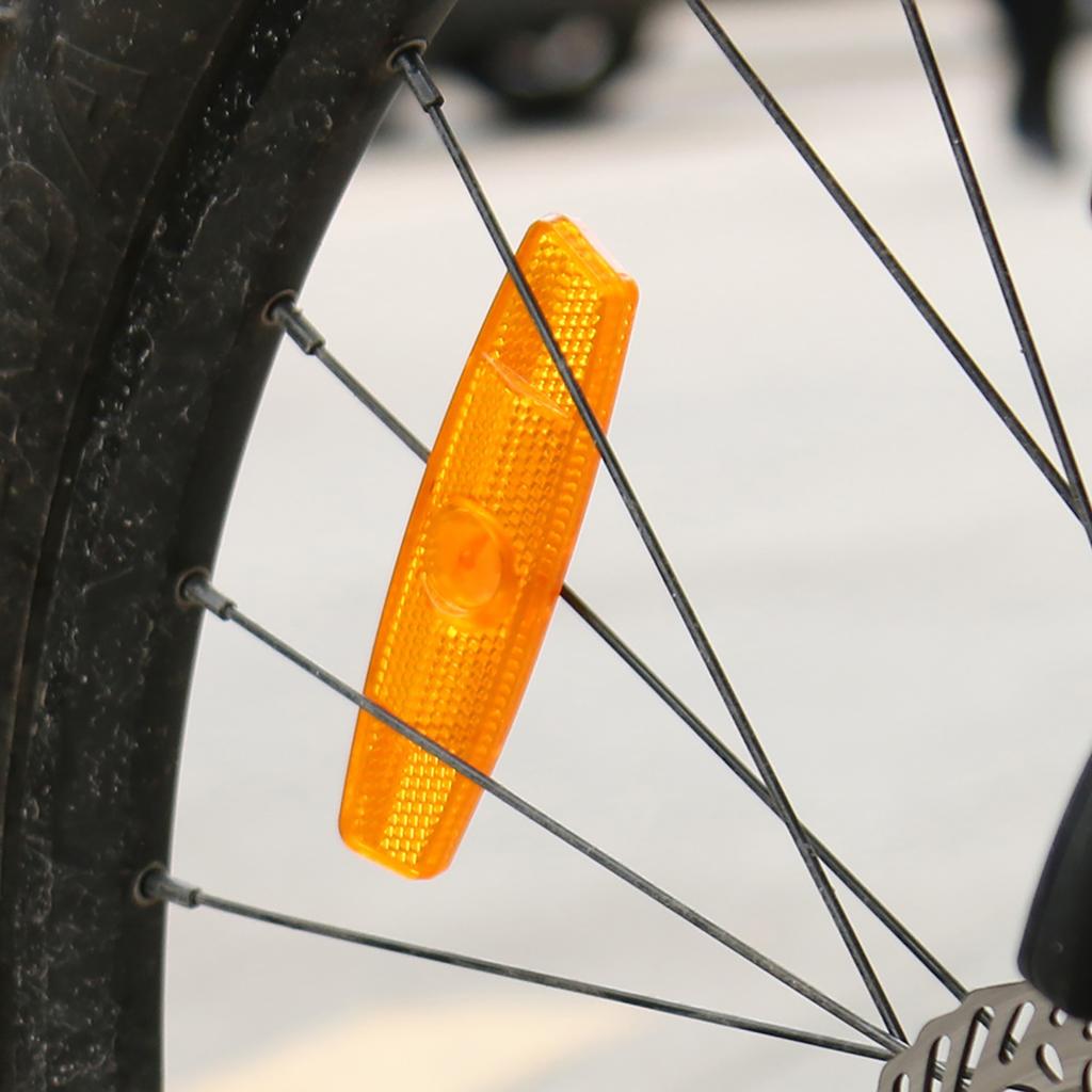 GUB Plastic Rim Reflector Stable High Strength Anti Rust Spoke Warning Reflector for Cycling
