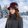 Imitation Fur Topper Hat Solid Color Woolen Bucket Hat Fashion Fisherman Hat  Church