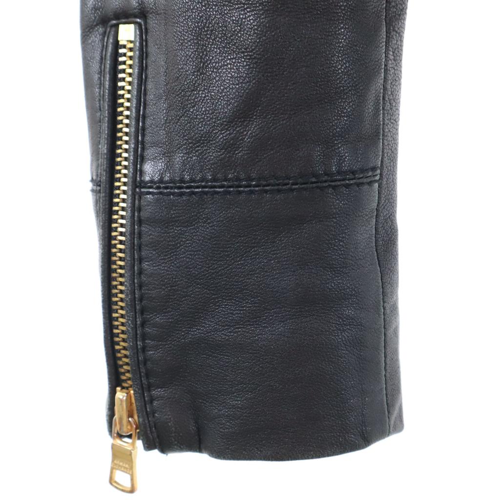 Armani Exchange Leather Jacket S Black Women Used