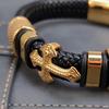Hand-woven Cross Bracelet Multi-layer Charm Bracelet Gentleman Leather Bracelet  Men