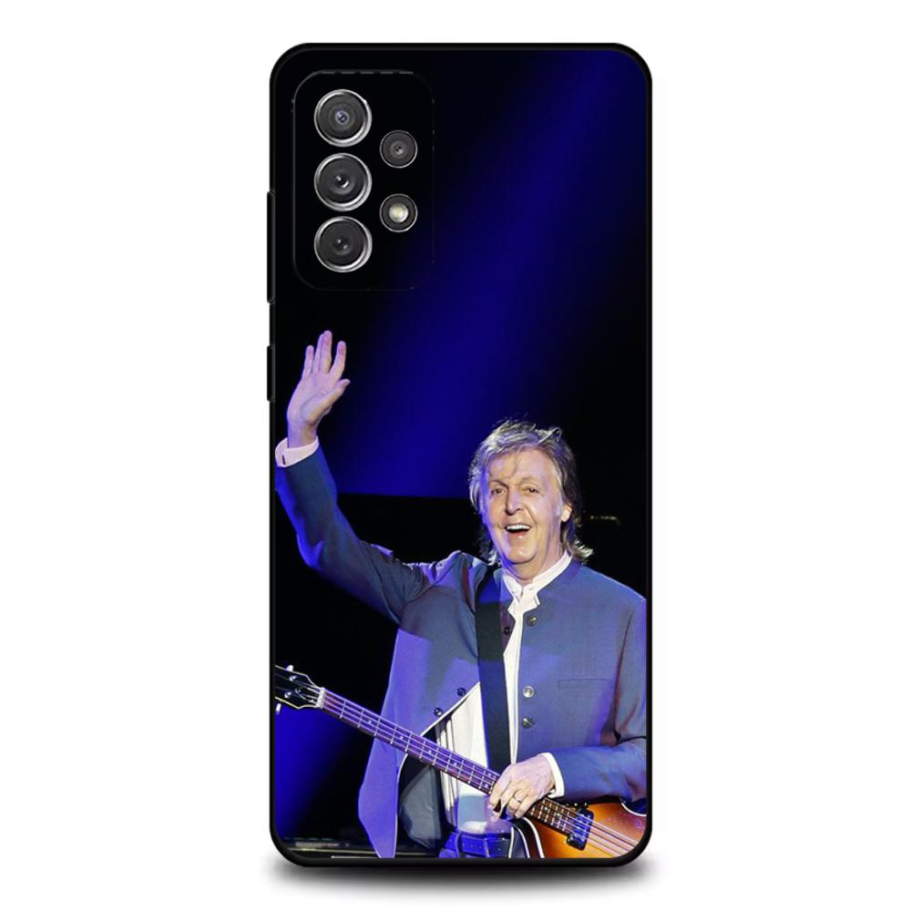 Singer P-Paul M-McCartney Phone Case For Samsung S25,S24,S21,S22,S23,S30,Ultra,S20,Plus,Fe,Lite,Note,10,9,5G Black Cover