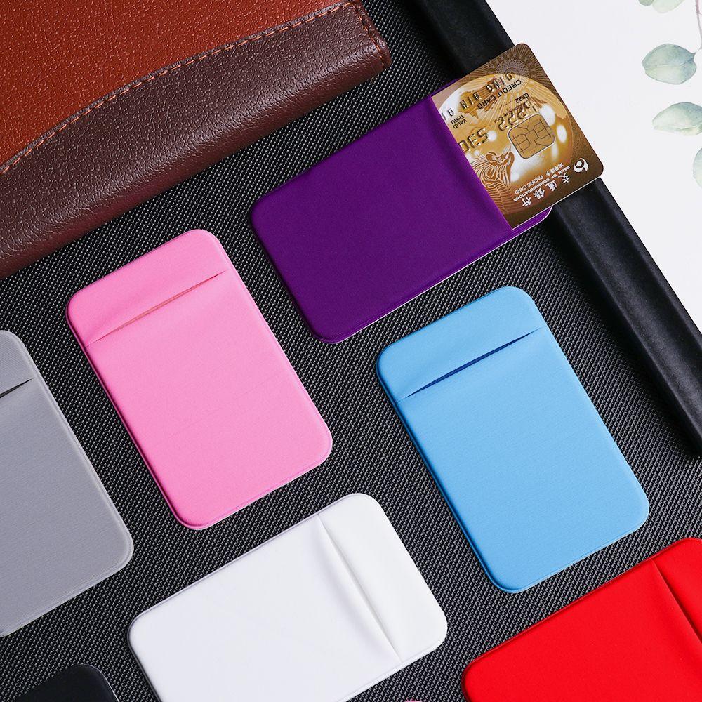 Stretch Fit most Phone Phone Card Holder Adhesive Case Cellphone Pocket Cell Phone WalletSticker