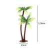 Plastic 10pcs Bonsai Craft Leaf Fake Miniature Coconut Palm Tree Artificial Plants Micro Landscape