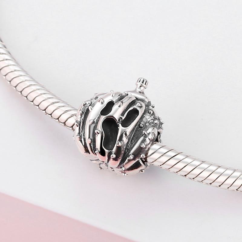 Серебряные 925 пробы ковбойские шляпы сапоги Хэллоуин тыква форма бусины подвески подходят оригинальные браслеты изготовление дизайнерских подвесок ювелирные изделия