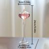 Transparent Candle Holders High Foot Glass Oil Lamp Handmade Long Oil Lamp