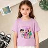 T-Shirts Girls Children's Girl Cartoon Printed Casual T-Shirt T Fashion Comfortable Short Sleeve Children's Clothing Top