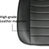 2 шт. Подушка для автомобильного сиденья, Полностью закрывающая края, Чехол-накладка на подушку для переднего сиденья автомобиля, Коврик для автотоваров, Офисное кресло с ПУ кожей (черный)