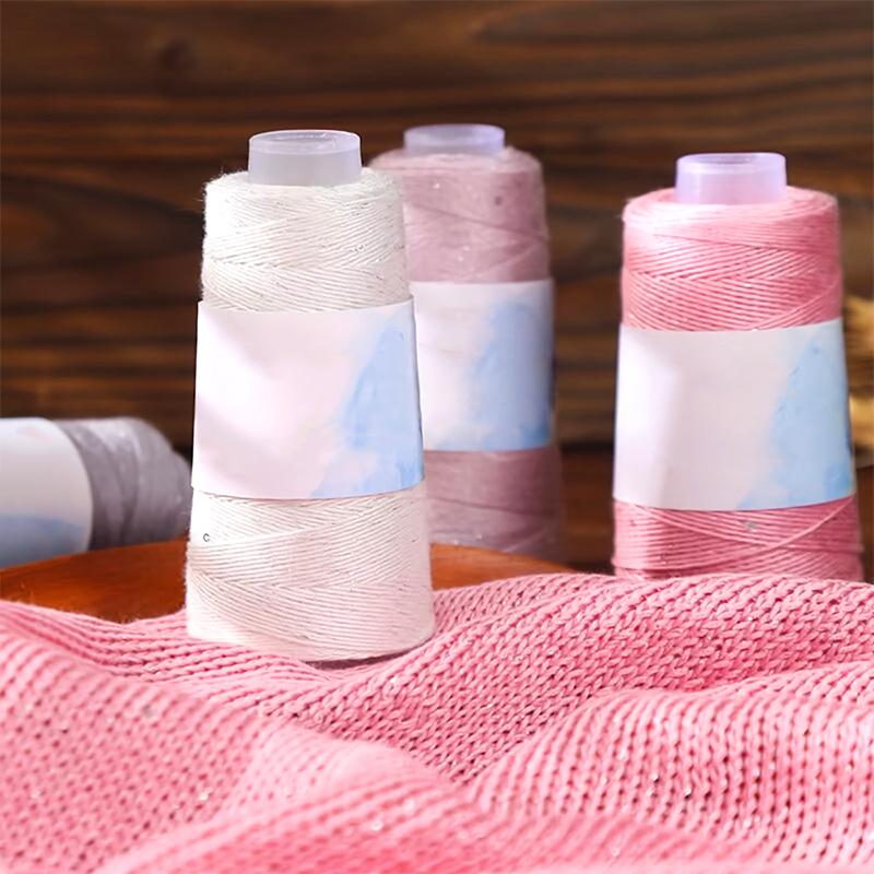 1 шт. Пряжа ручной вязки для подарка, сделай сам, блестящая шелковая нить с пайетками, пряжа из чистого хлопка и натурального шелка ручной работы, вязальная пряжа с серебряной нитью