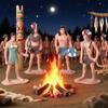 Набор кукол-фигурок «Сердце первобытного племени» - Образовательная и декоративная игрушка