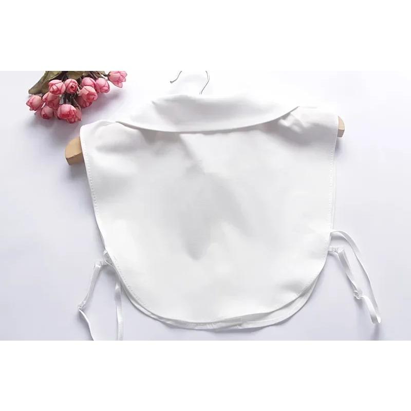 Women Detachable Lapel Fake Collar Ruffles Lace Shirt False Collar Blouse Removable False Half Shirt Blouse Decoration